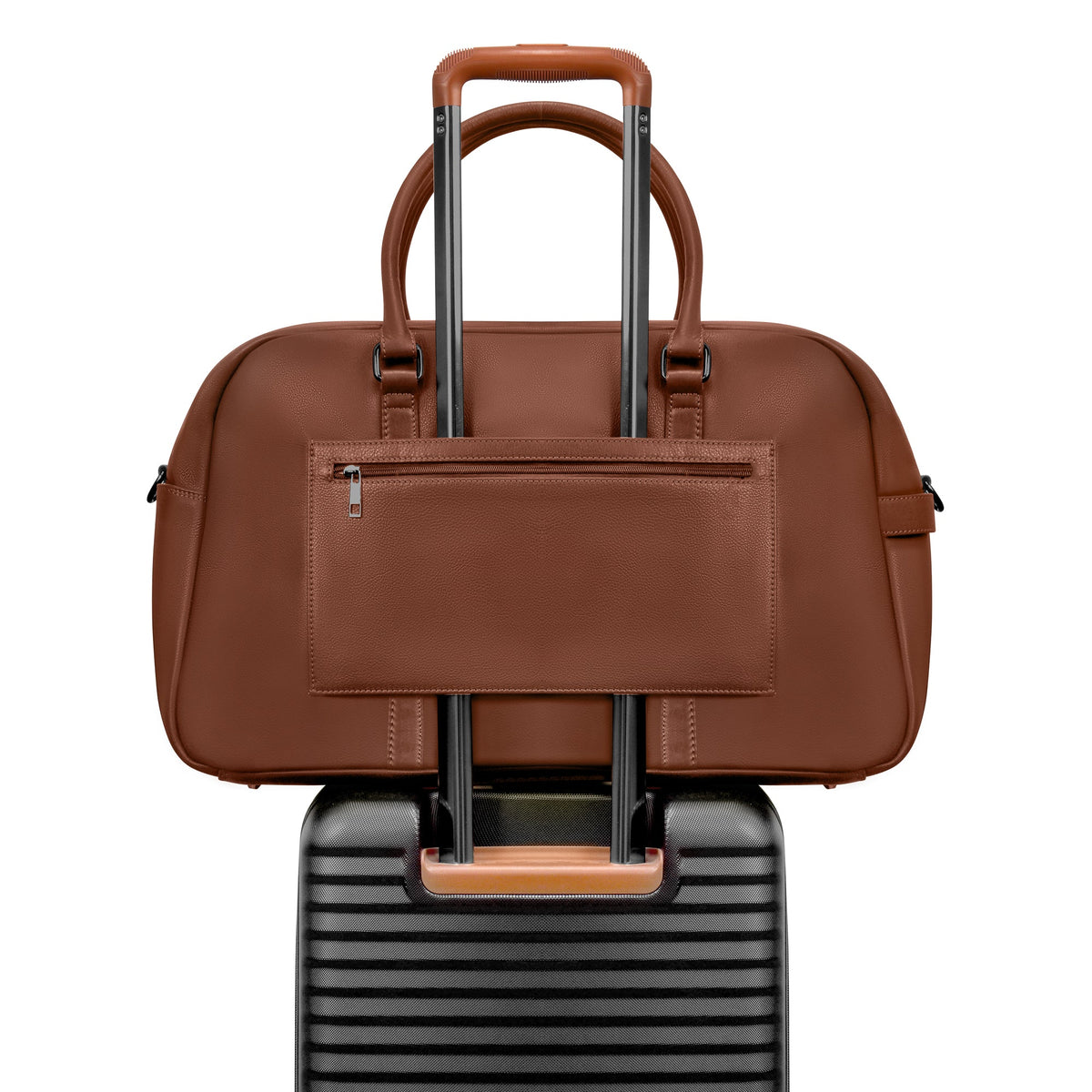 Onyx / Leather Duffle Bag