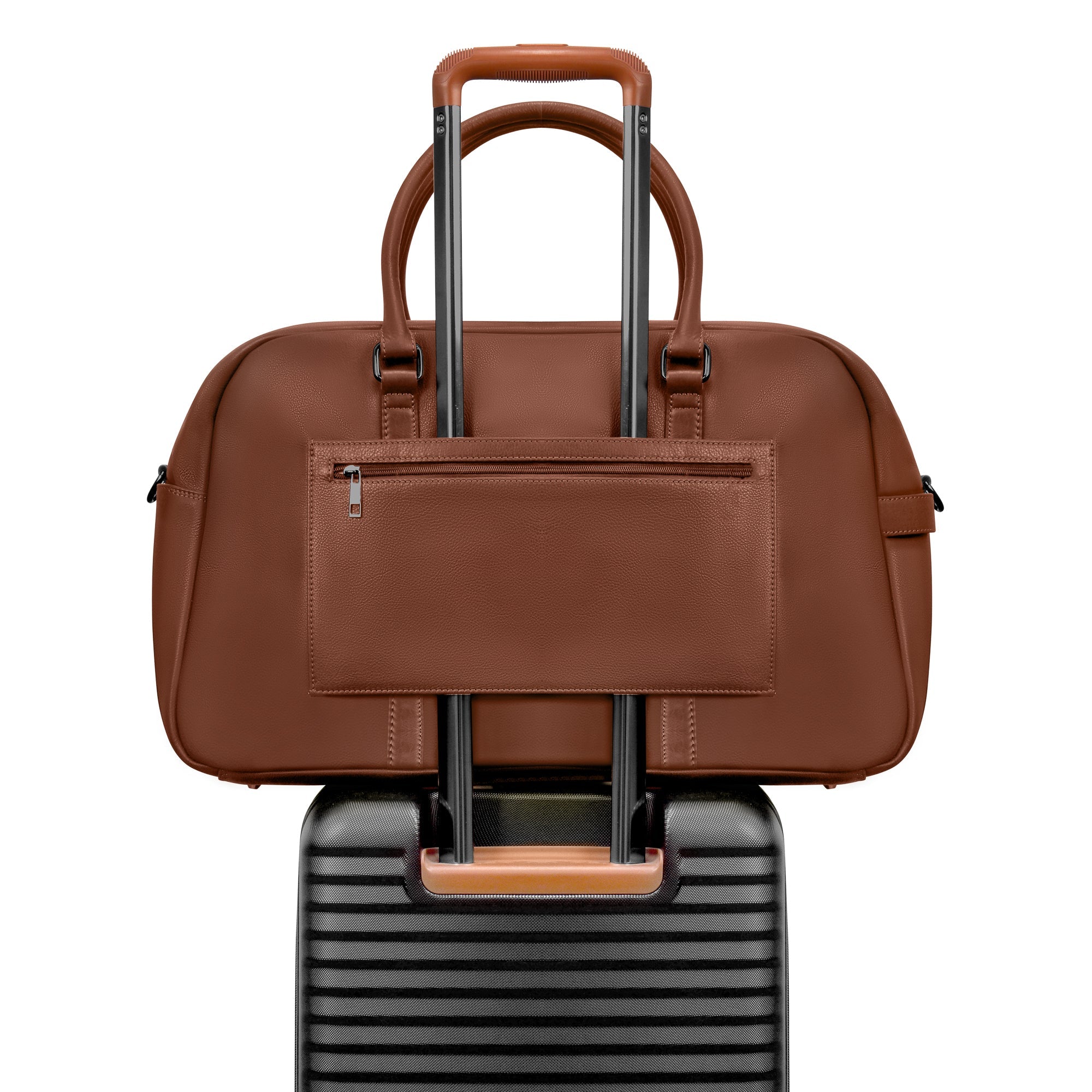 Onyx / Leather Duffle Bag