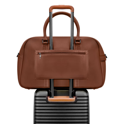 Onyx / Leather Duffle Bag