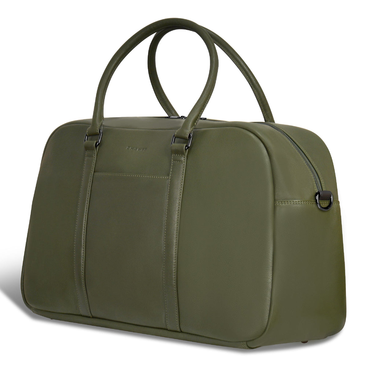 Onyx / Leather Duffle Bag