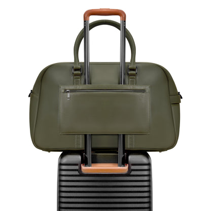Onyx / Leather Duffle Bag