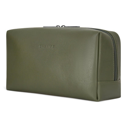 Onyx / Leather Toiletry Bag