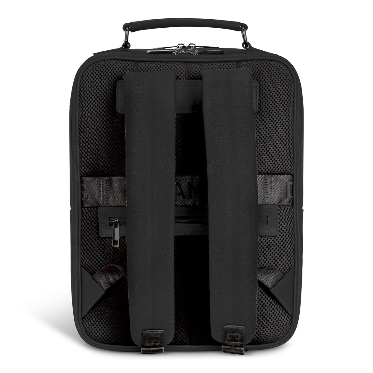 Onyx / Leather Compact Backpack