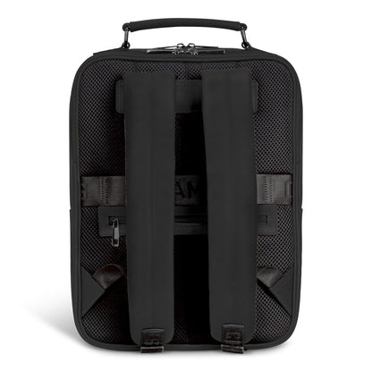 Onyx / Leather Compact Backpack