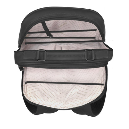 Onyx / Leather Compact Backpack