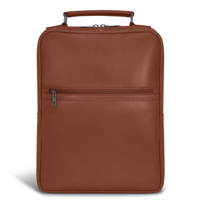 Onyx / Leather Compact Backpack
