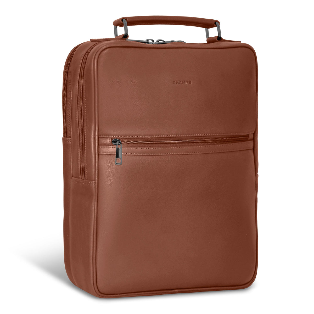 Onyx / Leather Compact Backpack