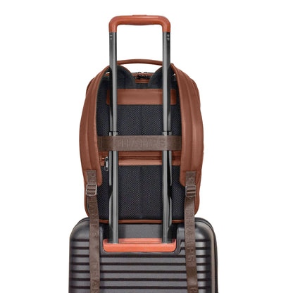 Onyx / Leather Compact Backpack