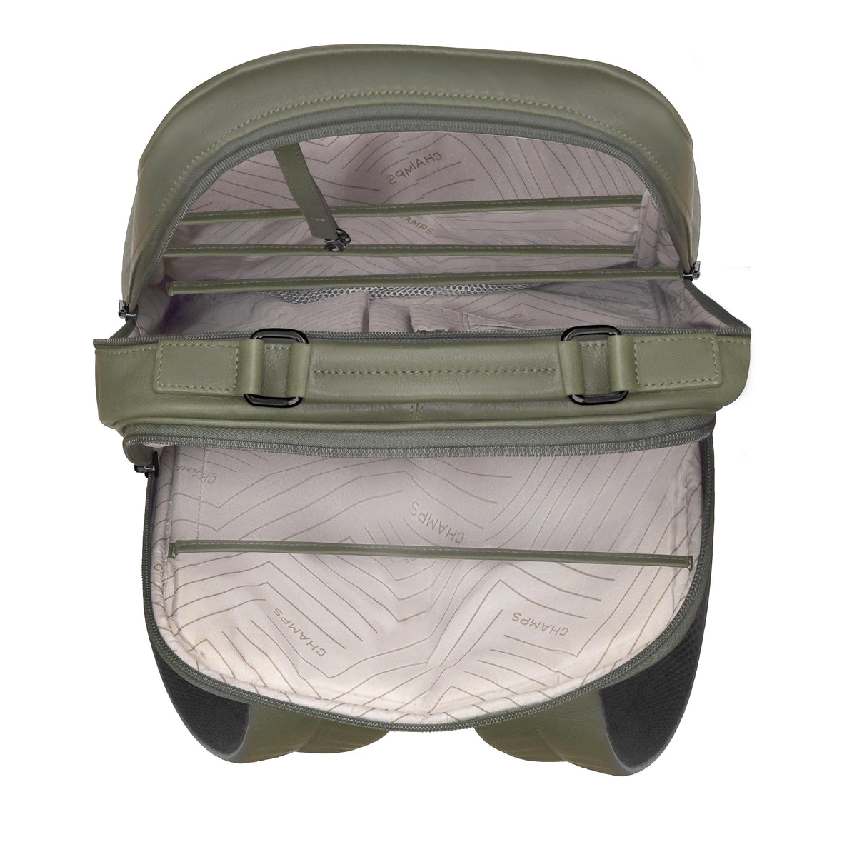 Onyx / Leather Compact Backpack