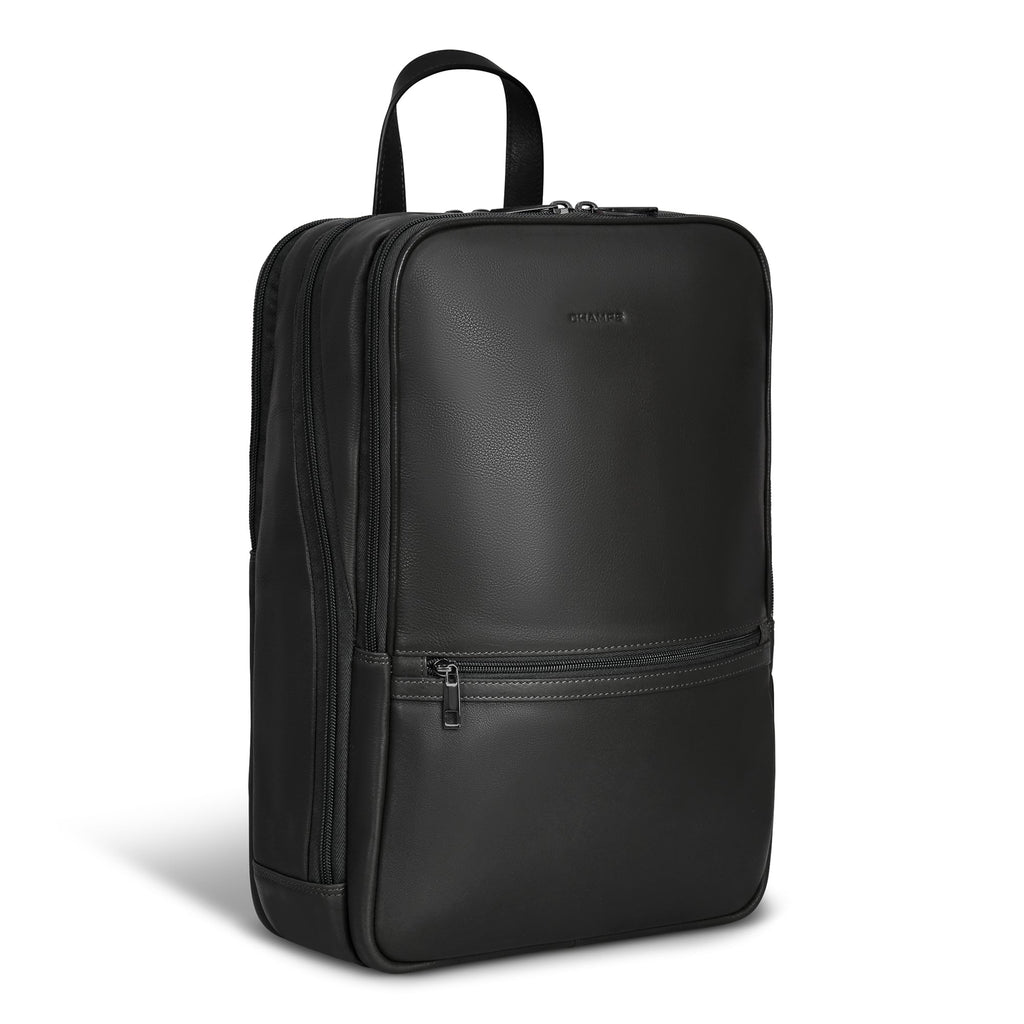 Onyx / Leather Classic Backpack