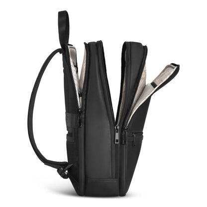 Onyx / Leather Classic Backpack