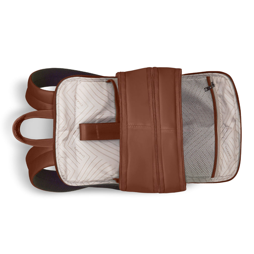 Onyx / Leather Classic Backpack