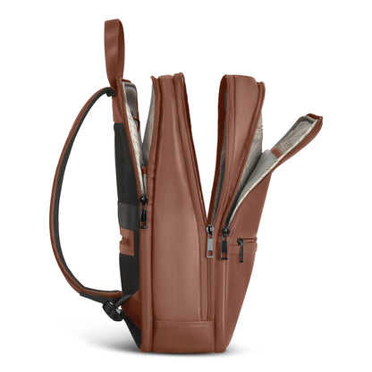 Onyx / Leather Classic Backpack