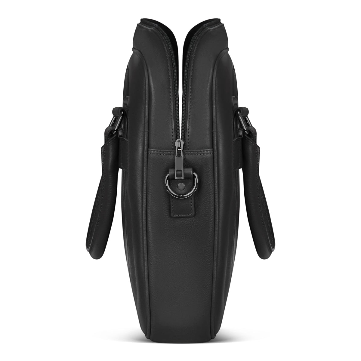 Onyx / Leather Slim Briefcase