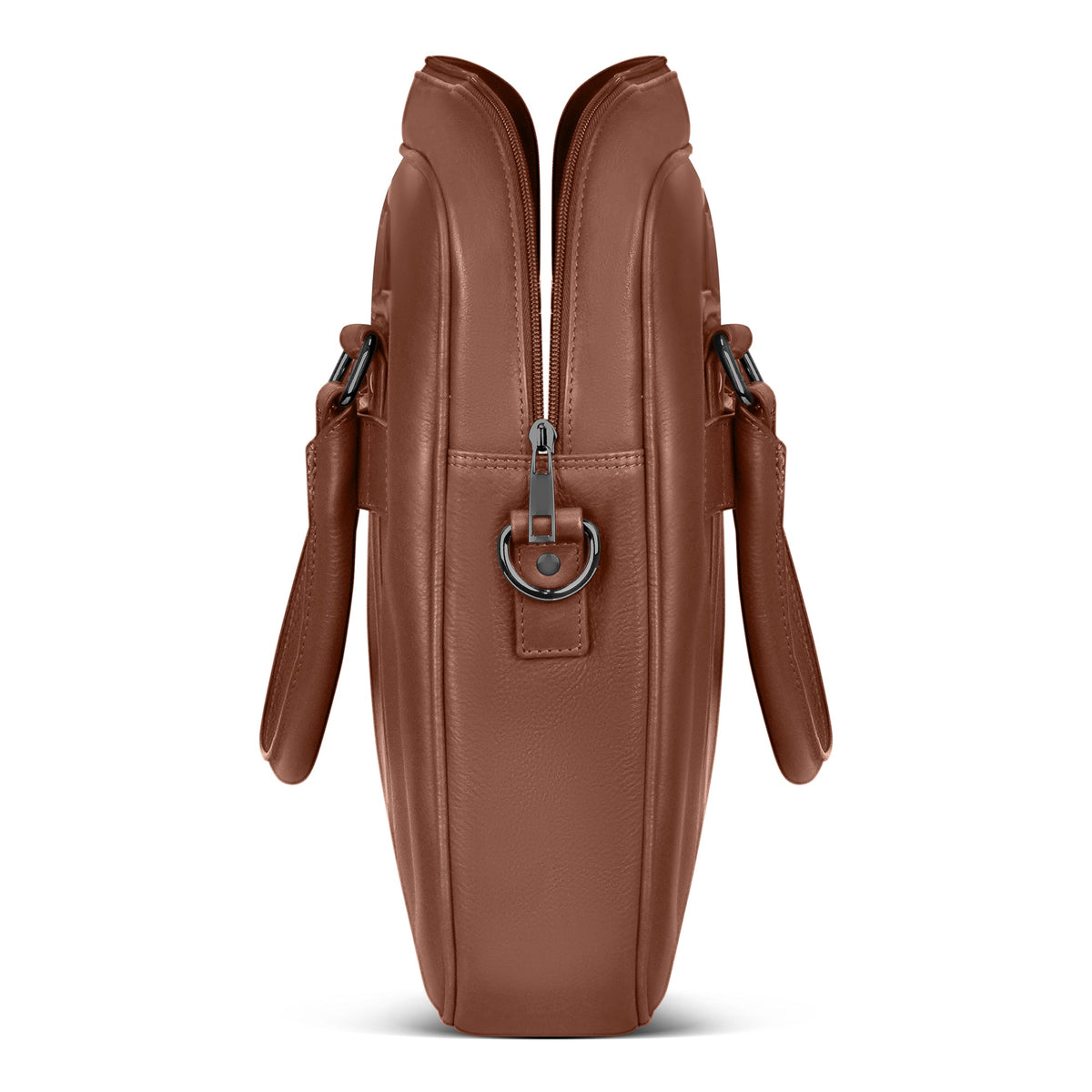 Onyx / Leather Slim Briefcase
