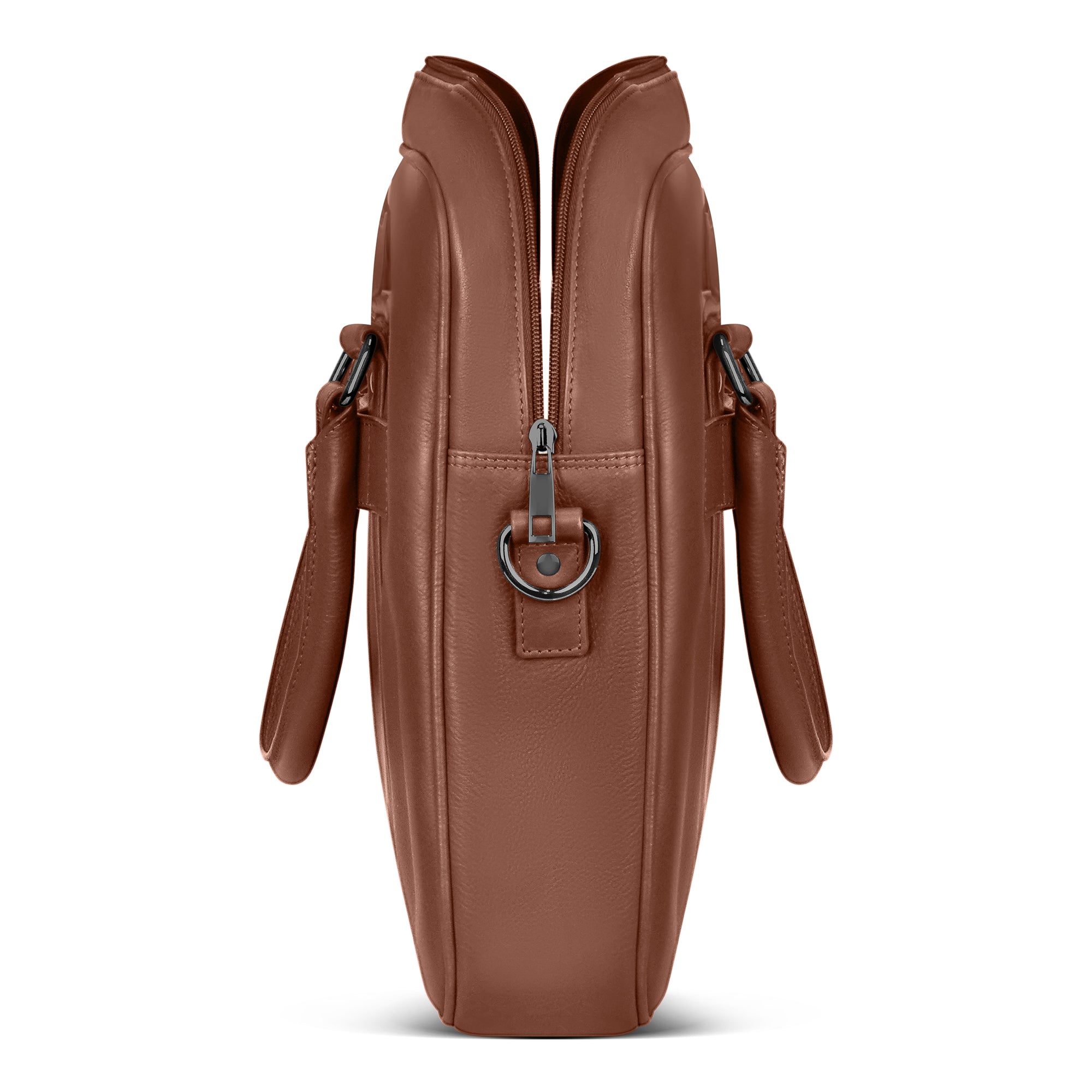 Onyx / Leather Slim Briefcase