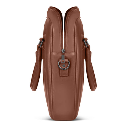 Onyx / Leather Slim Briefcase
