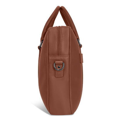 Onyx / Leather Slim Briefcase