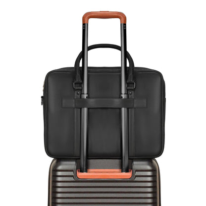 Onyx / Leather Briefcase