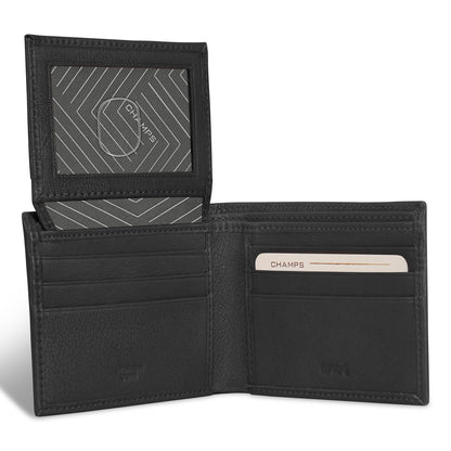 Onyx / Leather Top Wing Wallet