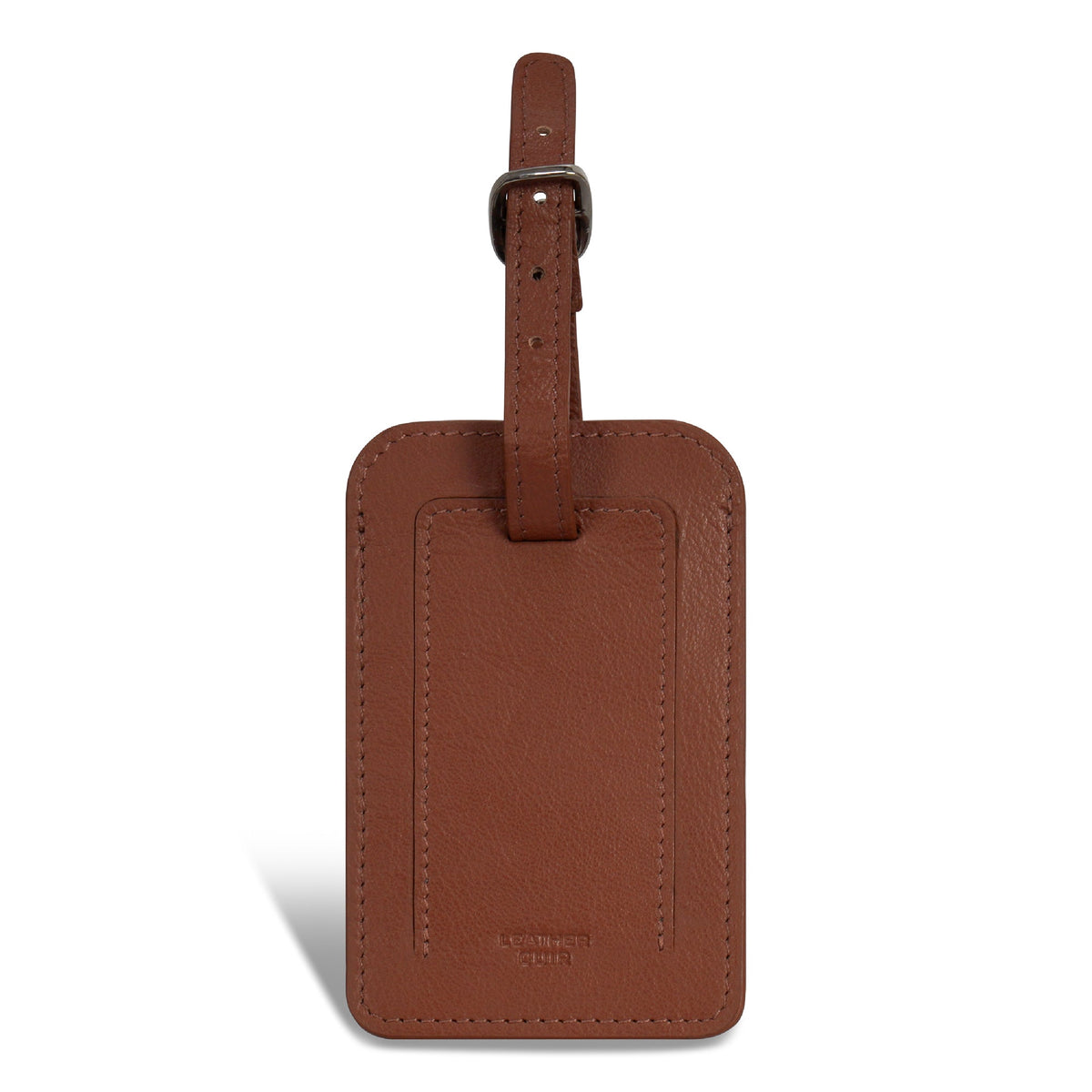 Onyx / Leather Luggage Tags