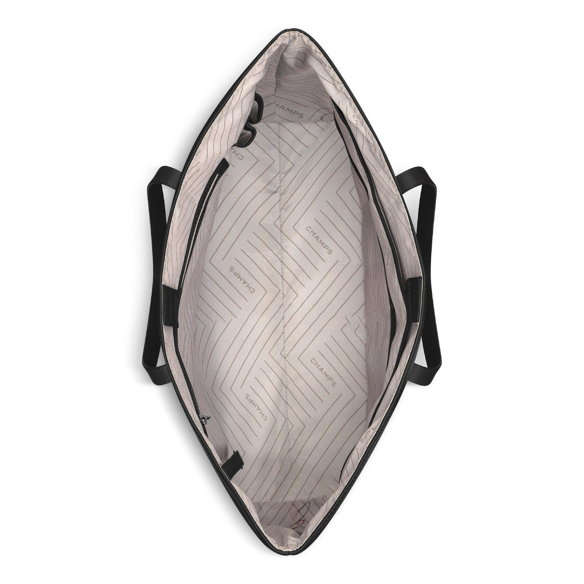 Onyx / Leather Open Tote