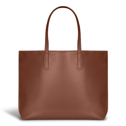 Onyx / Leather Open Tote