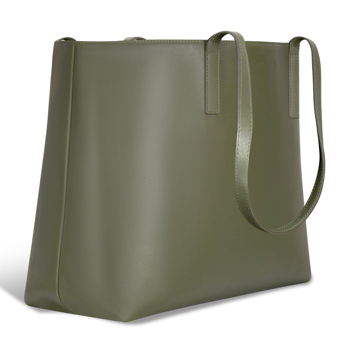 Onyx / Leather Open Tote