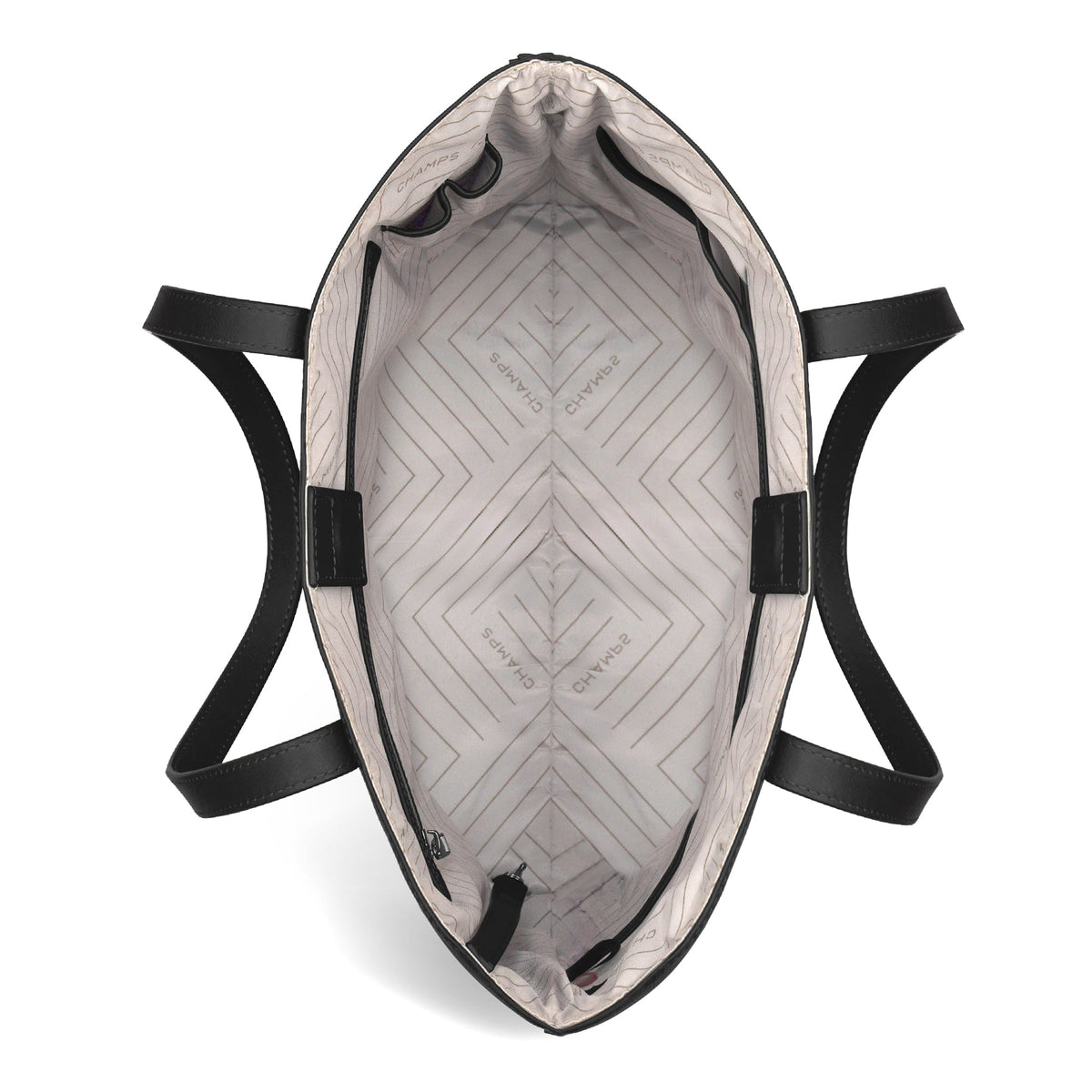 Onyx / Leather Vertical Tote
