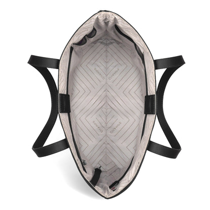 Onyx / Leather Vertical Tote
