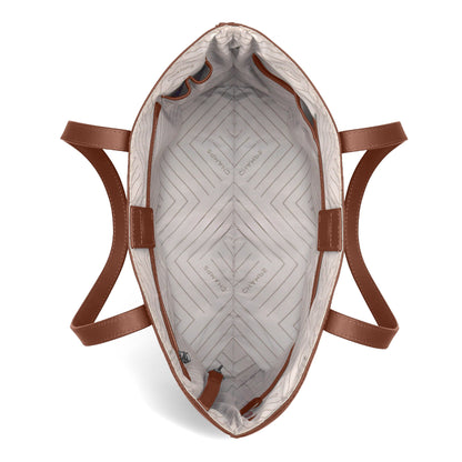 Onyx / Leather Vertical Tote