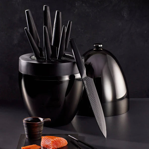 Id3 Black Samurai Egg Knife Block 9PC