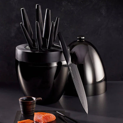 Id3 Black Samurai Egg Knife Block 9PC