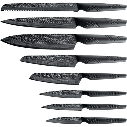 Id3 Black Samurai Egg Knife Block 9PC