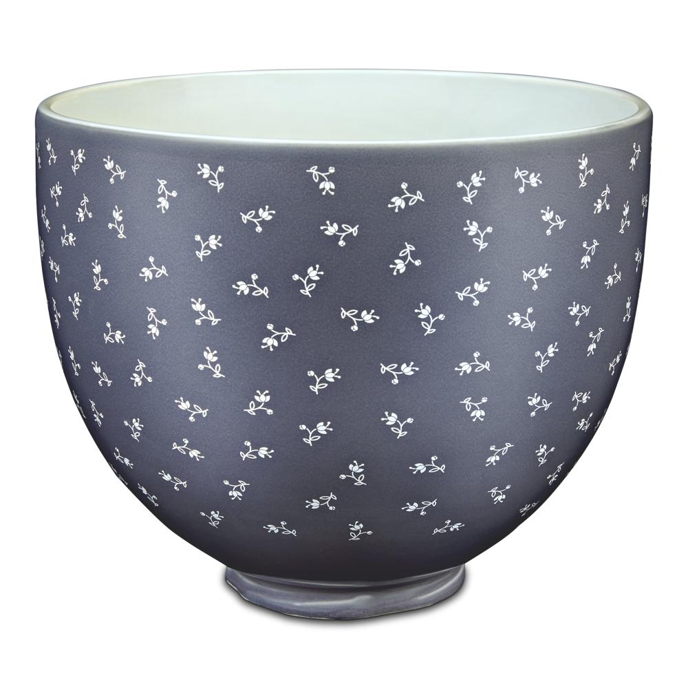KitchenAid 5 Quart Vintage Florals Ceramic Bowl