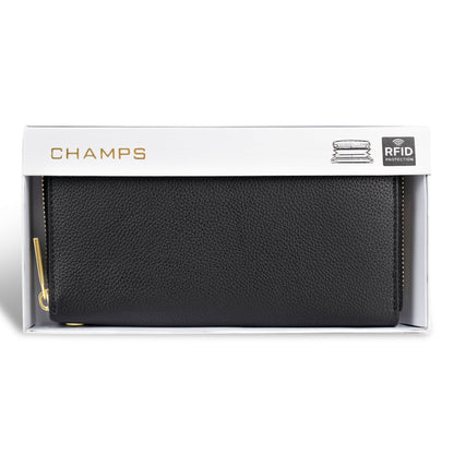 Gala / Leather Zip-Clutch Wallet