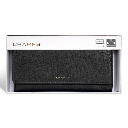 Gala / Leather Flap-Clutch Wallet