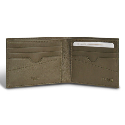 Camo / Leather Bi-Fold Wallet