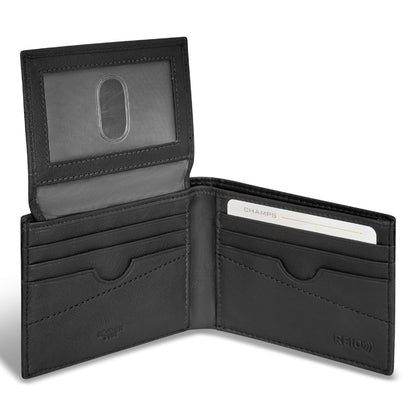 Camo / Leather Top Wing Wallet