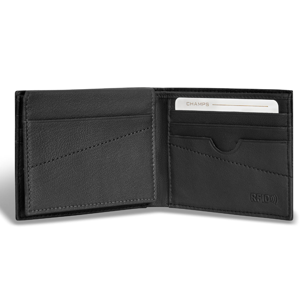 Camo / Leather Top Wing Wallet