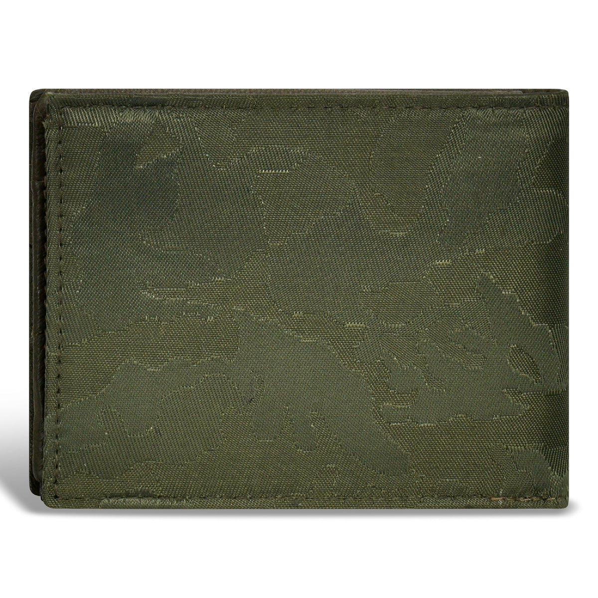 Camo / Leather Top Wing Wallet