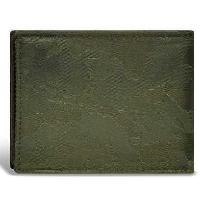 Camo / Leather Top Wing Wallet