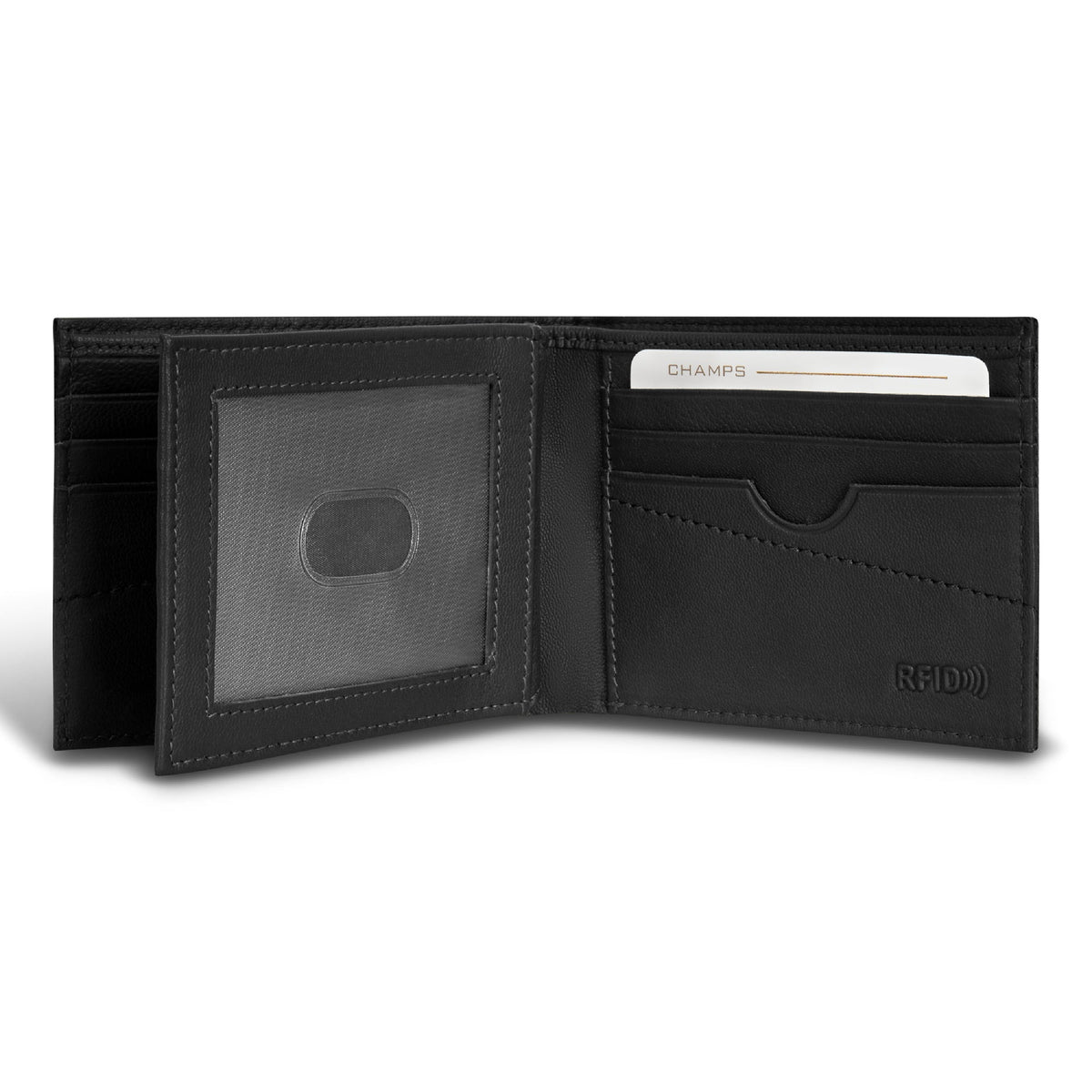 Camo / Leather Center Wing Wallet