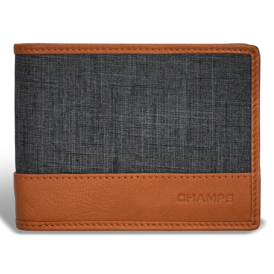 Denim / Leather Top Wing Wallet