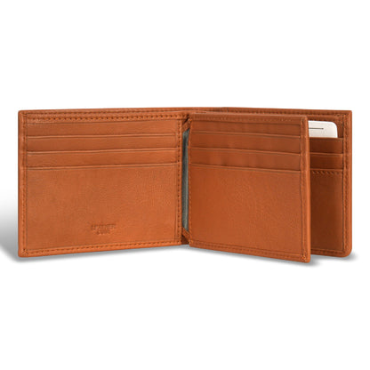 Denim / Leather Zip Around Wallet