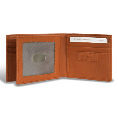 Denim / Leather Zip Around Wallet