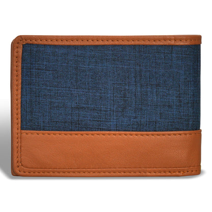 Denim / Leather Center Wing Wallet