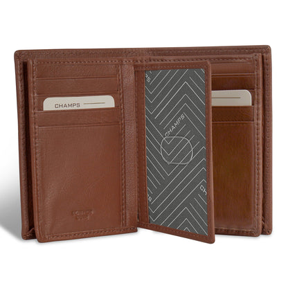 Onyx / Leather Vertical Wallet