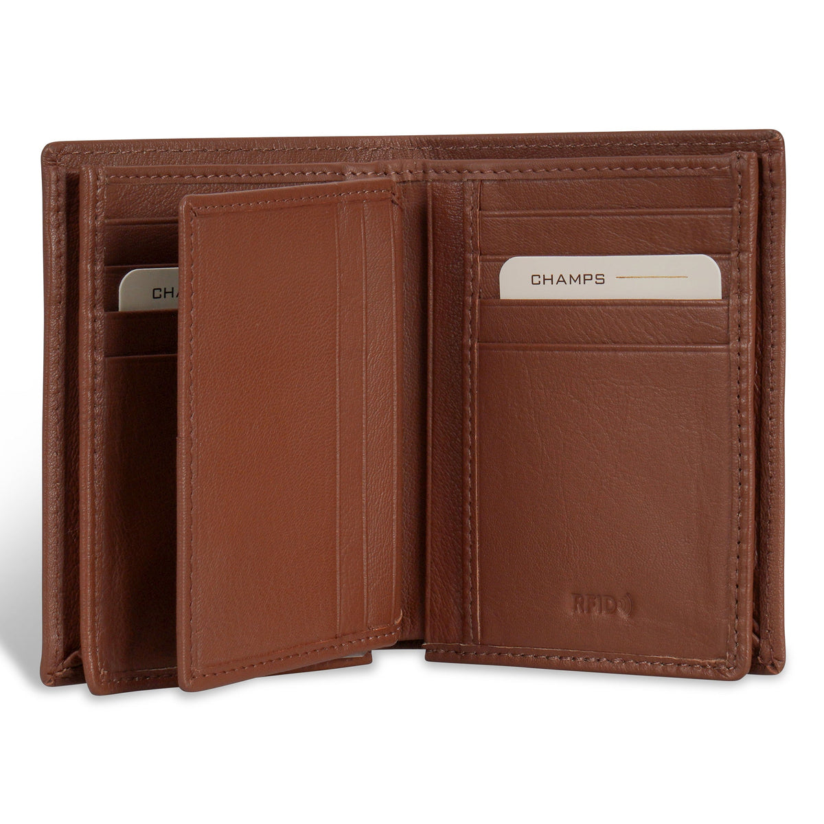 Onyx / Leather Vertical Wallet
