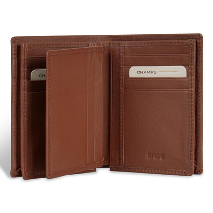 Onyx / Leather Vertical Wallet